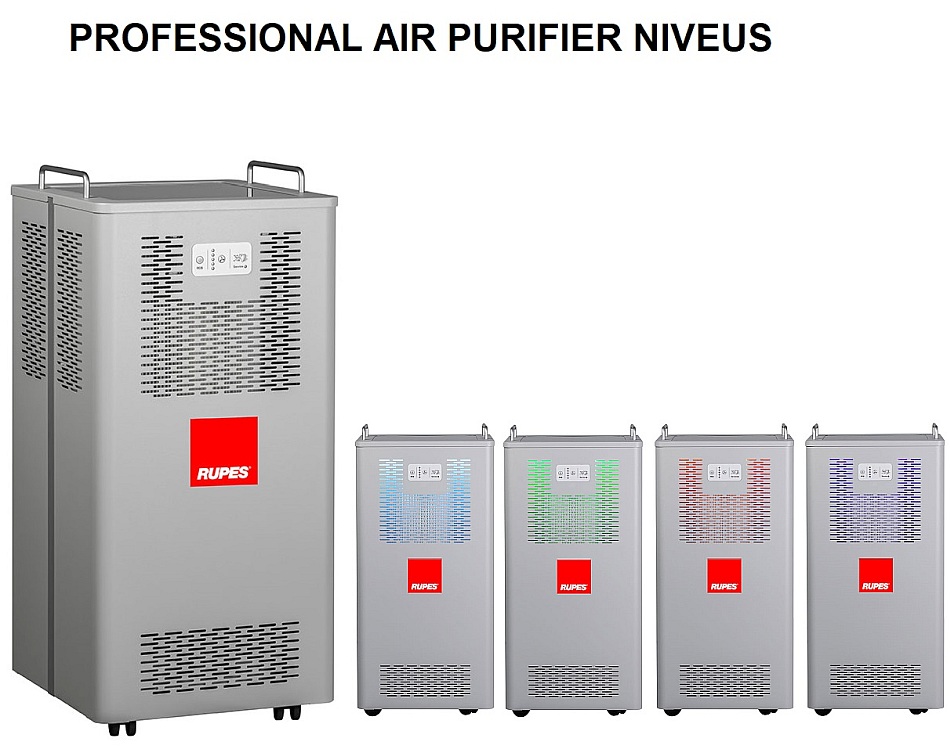 RUPES NIVEUS Professioneller Luftreiniger mit 99,9995% Filtereffizienz