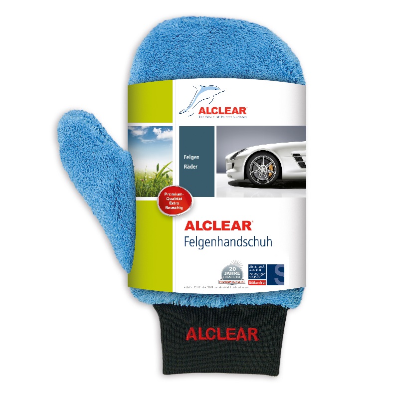 ALCLEAR® Ultra-Microfaser Wasch- +Felgenhandschuh Premium ,blau