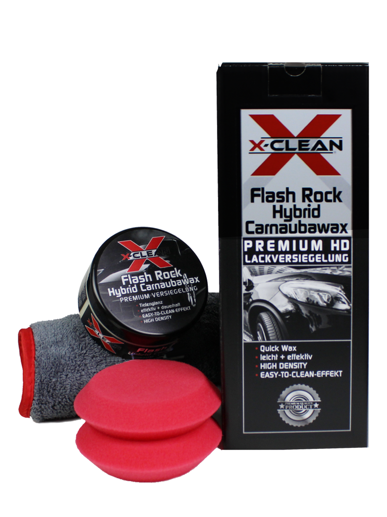 X-CLEAN Flash Rock Carnaubawax Set