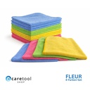Fleur Microfasertuch Allrounder, 4 Farben Set