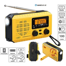 [ZX-3296-910] BLACKOUT Not-Radio, Solar- & Kurbelradio mit LED-Lampe