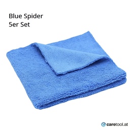 [615.300.374/B5] BLACK SPIDER 2-Seiten Microfasertuch, 5 Stk., blue