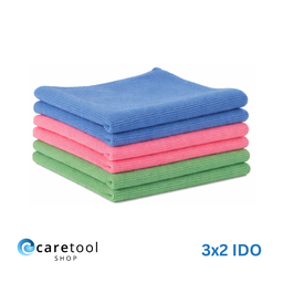 [IDO3x2] IDO Ultra Microfaser Waffeltuch, 3x2er Packung